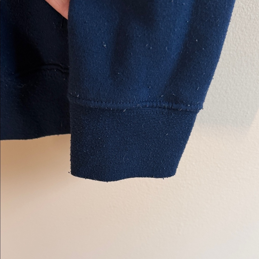 Buffalo Bills Navy Crewneck Sweatshirt - Team Logo Pullover - Picture 5 of 6